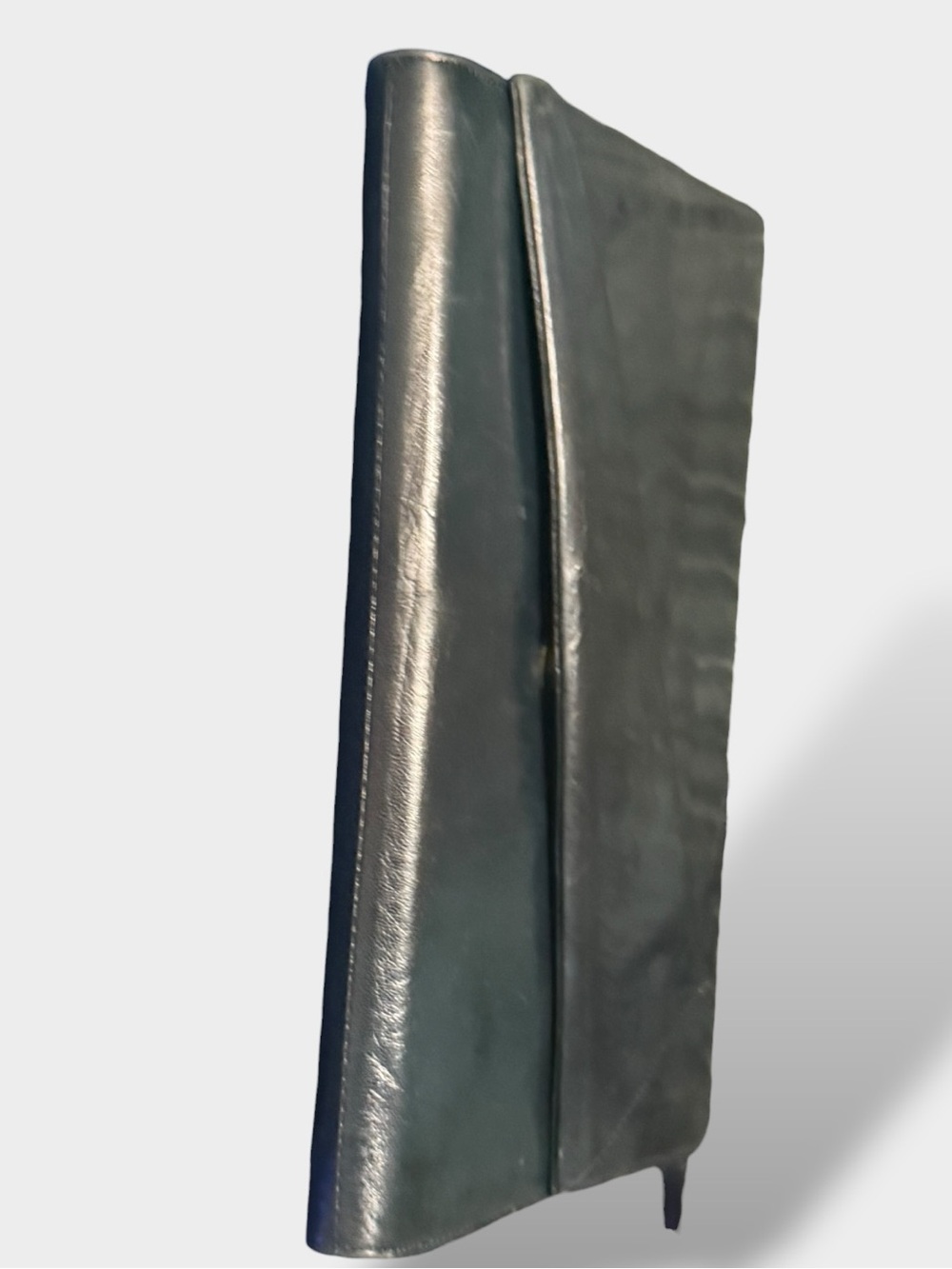 Kurt Geiger 🪢VTG 80’s Italian Made Black Leather Crossbody & Clutch - Picture 3 of 9